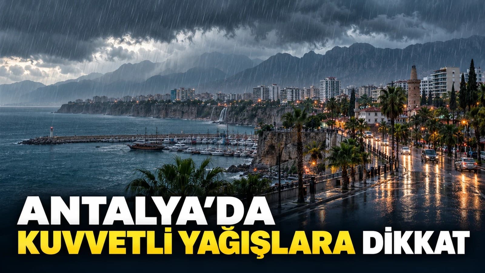Serik'te yarın kuvvetli yağış bekleniyor: Valilik uyardı